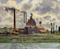 Pissarro, Camille - Factory at Pontoise
